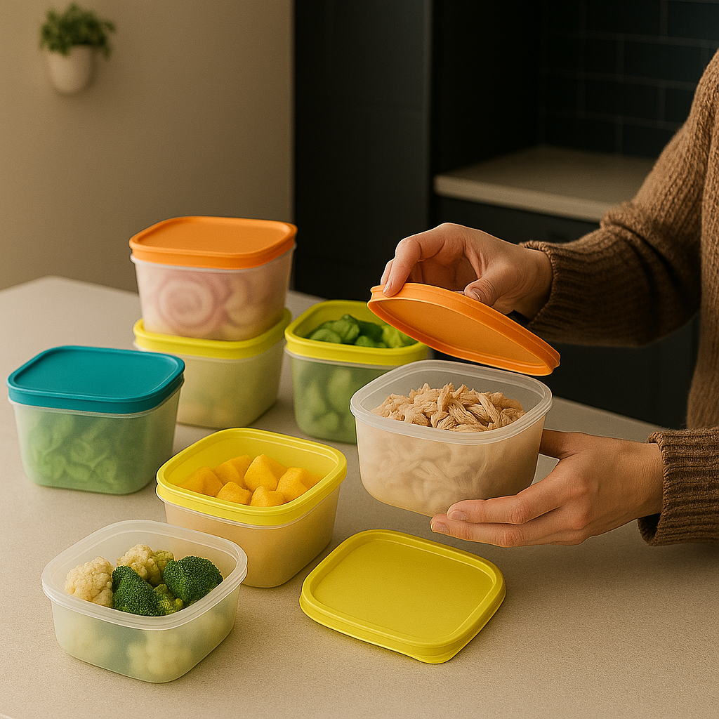 Kit de 13 Tuppers Herméticos con Tapa Antifugas Resistente al Congelador y al Microondas [Últimas Unidades]