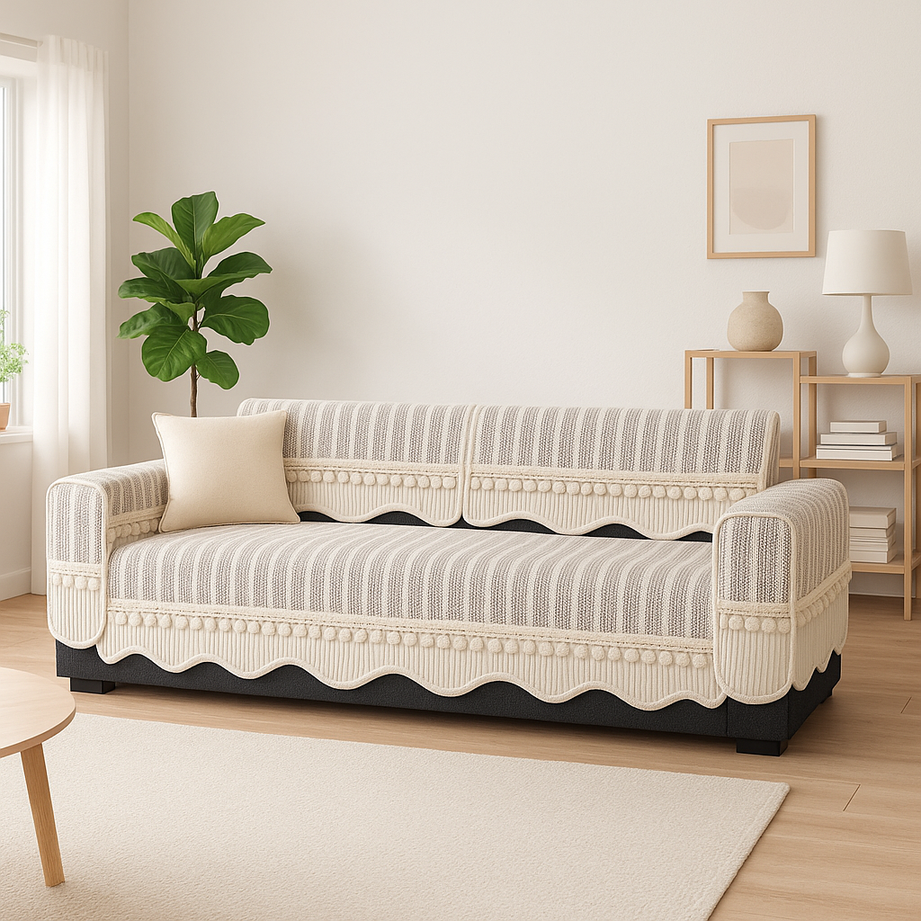 [Llevá 2 Pagá 1] Funda para Sofá Mona 100% Algodón (¡Estilo Atemporal y Elegante!) +REGALO: 2 Almohadas