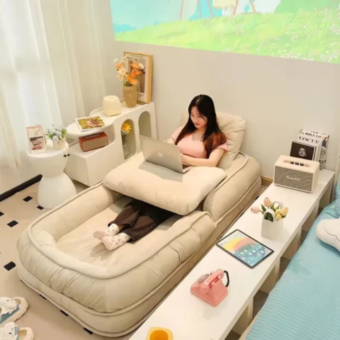 [Llevá 2 Pagá 1] Butaca Puffy Reclinable y Ultra Acolchonado + 2 Almohadas de Regalo