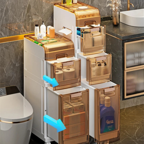 [Llevá 2 Pagá 1] Organizador de Baño de Alta Capacidad con 4 Niveles (¡Tu baño más organizado y moderno!)