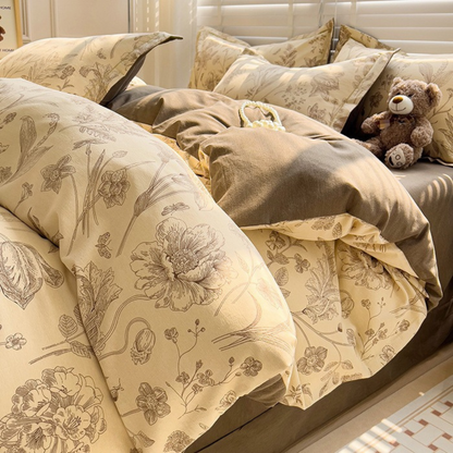 [Llevá 2 Pagá 1] Juego de Cama Completo Estampado en Algodón y Poliéster +2 Fundas para Almohada