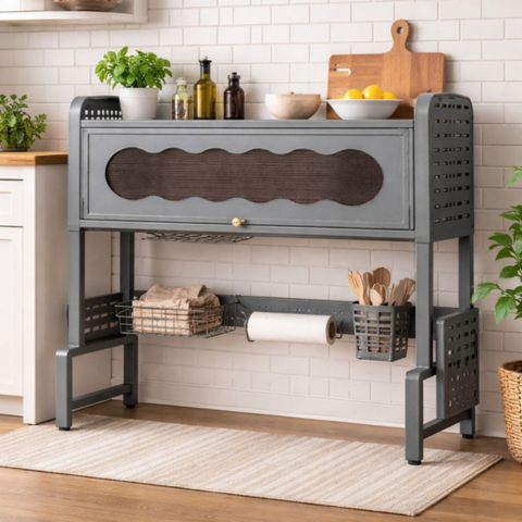 Escurridor Multifuncional Completo en Acero Inoxidable EasyHome + REGALO: Kit de Utensilios de Cocina