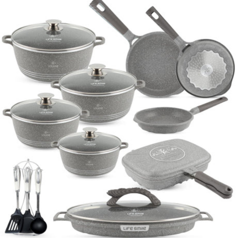 Conjunto de Ollas de Cerámica 19 Piezas Antiadherentes [ÚLTIMAS UNIDADES]