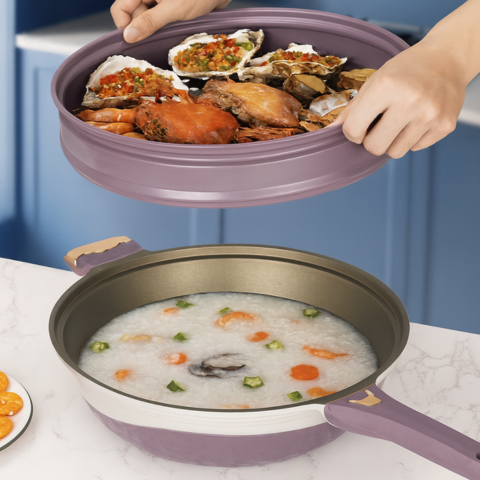 [Llevá 2 Pagá 1] Sartén Antiadherente Premium con Revestimiento Duradero, Cocción Uniforme y Limpieza Fácil + REGALO: Kit de Utensilios