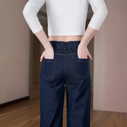 [Llevá 3 Pagá 2] Jean Femenino Lara en Denim Premium de Cintura Alta (¡Caída que realza tu belleza!)