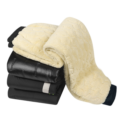 [Llevá 3 Pagá 2] Pantalón Lana en Tejido de Algodón y Poliéster con Interior de Peluche (Calentito, Elegante y Súper Cómodo!)