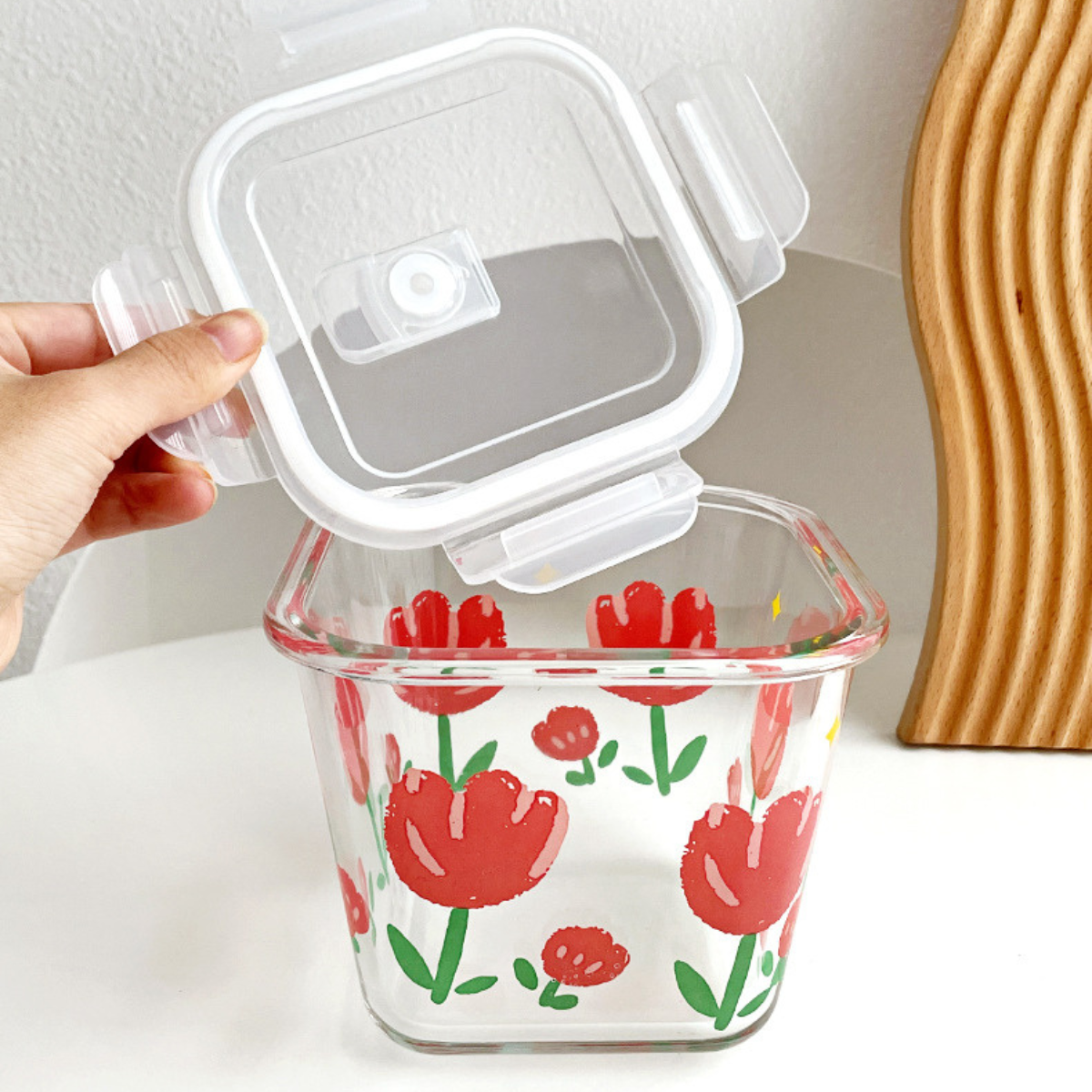 Kit de 10 Frascos Herméticos de Vidrio Templado con Tapa Sellada y Trabas + REGALO: Kit de Utensilios de Cocina