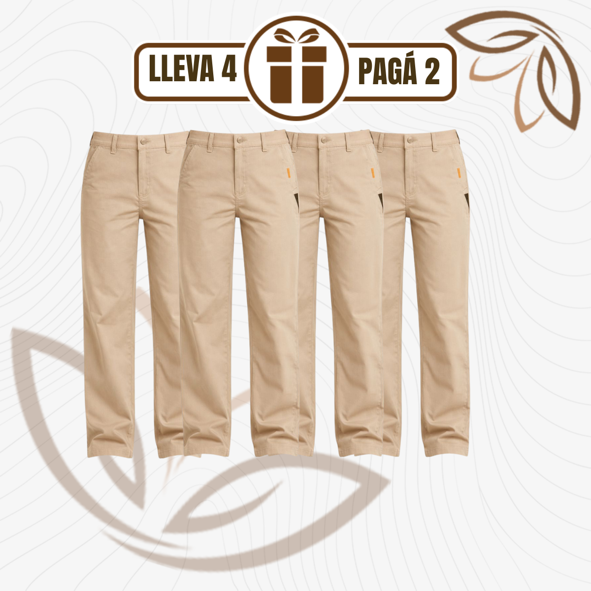 [Llevá 4 Pagá 2] Pantalón Silk Fit™ en Algodón Premium con Tacto Sedoso y Caída Liviana