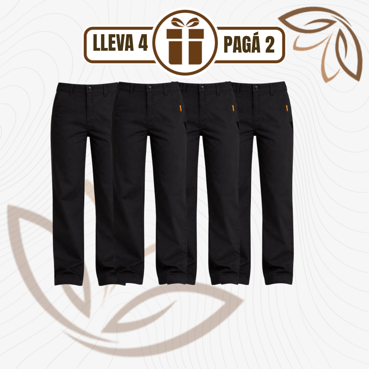 [Llevá 4 Pagá 2] Pantalón Silk Fit™ en Algodón Premium con Tacto Sedoso y Caída Liviana