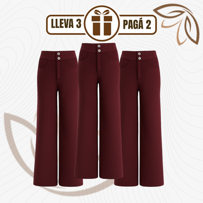 [Llevá 3 Pagá 2] Pantalón Social Femenino en Seda Hielo y Poliéster Nolita (Diseño Fino y Encantador)
