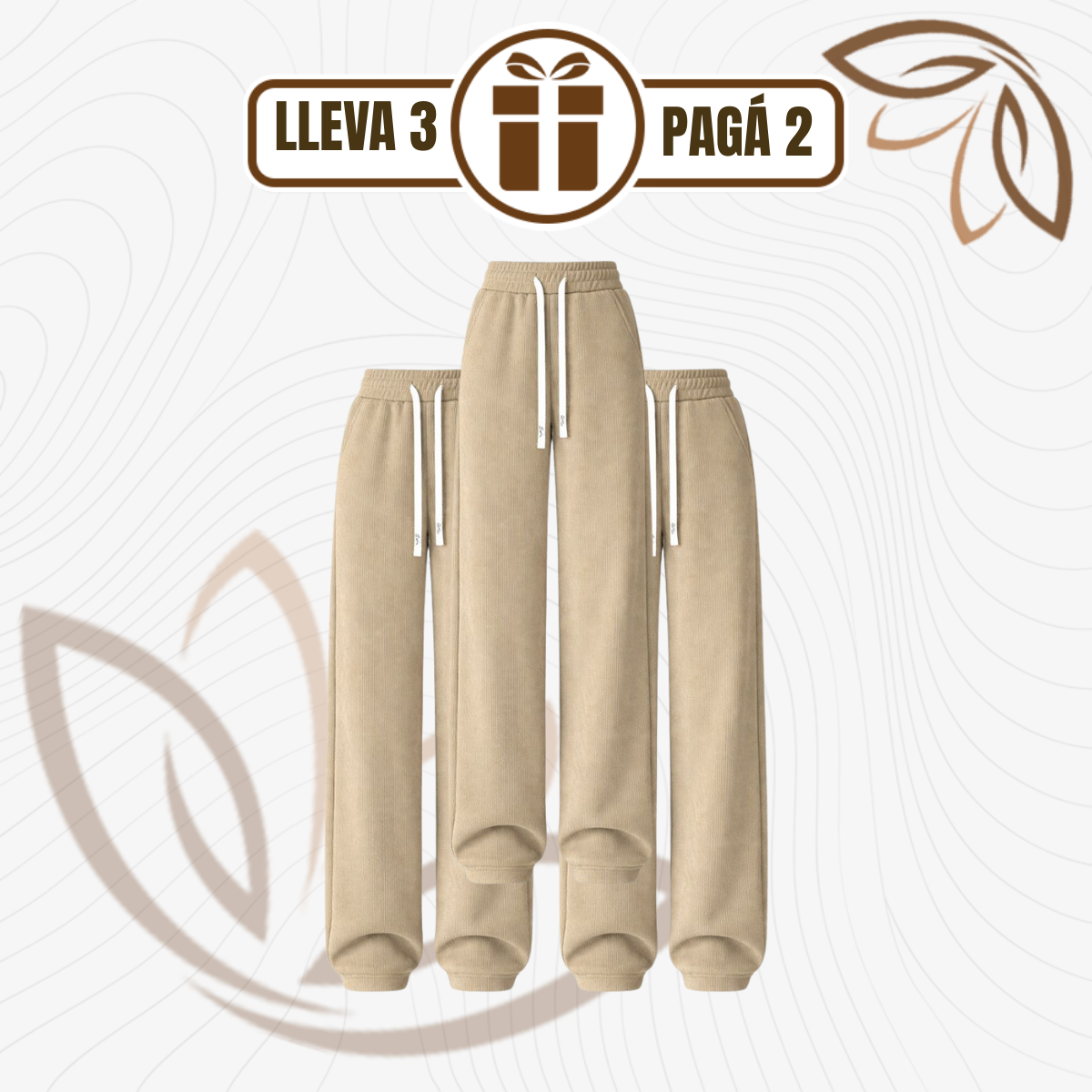 [Llevá 3 Pagá 2] Pantalón Plisado Elegance™ en Tejido Premium con Caída Suelta