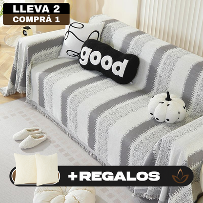 [Llevá 2 Pagá 1] Funda para Sofá Encanto en Algodón y Poliéster +REGALOS: 2 Almohadones