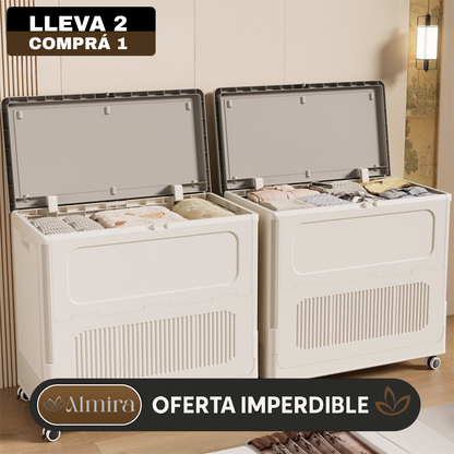 [Llevá 2 Pagá 1] Armario organizador portátil de gran capacidad de almacenamiento con rueditas