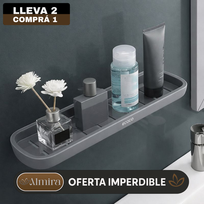[Llevá 2 Pagá 1] Organizador de Baño con Escurridor Inteligente y Manija (¡Organización simple y fácil!)