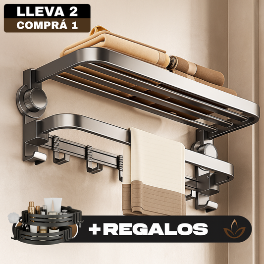 [Llevá 2 Pagá 1] Soporte Organizador de Baño en Acero Inoxidable de Alta Capacidad +REGALO: 2 Soportes de Esquina