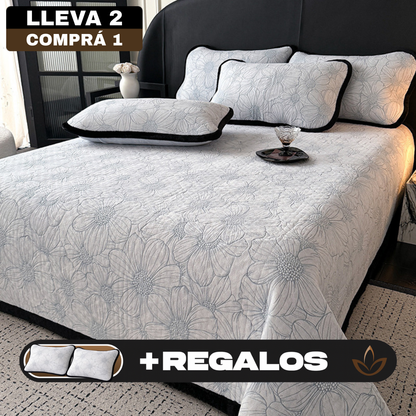 [Llevá 2 Pagá 1] Ropa de Cama Completa en Algodón 100% con Estampa Floral (¡Moderna y Súper Confortable!) + REGALO: 2 Fundas para Almohada