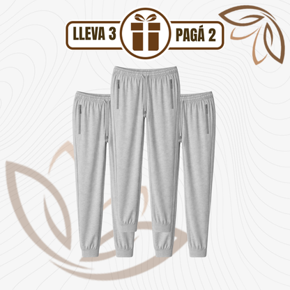 [Llevá 3, Pagá 2] Pantalón Jogger SoftFit™ en Algodón Premium con Cintura Ajustable
