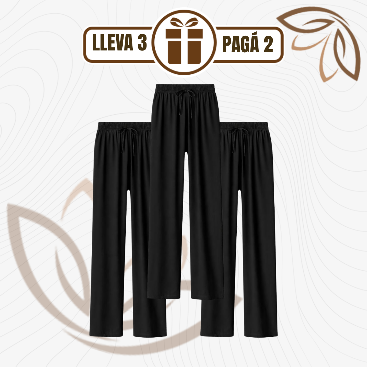 [Llevá 3, Pagá 2] Pantalón Lounge Chic™ en Tejido Premium con Calce Suelto
