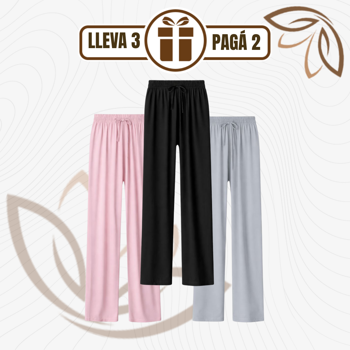 [Llevá 3, Pagá 2] Pantalón Lounge Chic™ en Tejido Premium con Calce Suelto