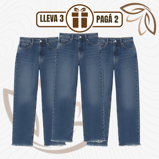 [Llevá 3 Pagá 2] Jean Femenino Angela Wide Leg con Caída Perfecta (¡Estilo atemporal y delicado!)
