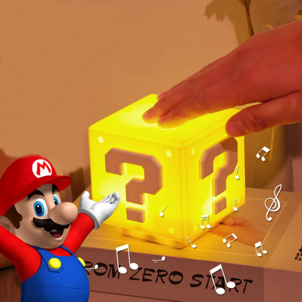 Lampara Cubo Super Mario Nintendo Luz